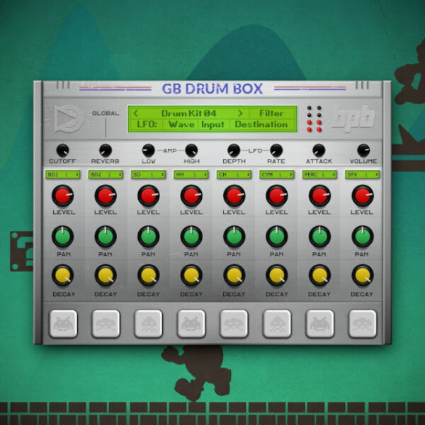 BPB Released GB DrumBox, Free Drum Machine VST AU Plugin