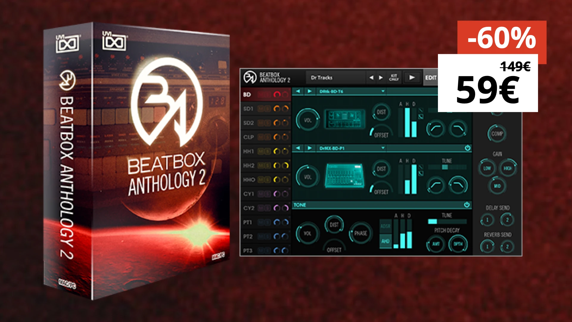 Save 60% OFF UVI Beat Anthology 2 drum machine plugin