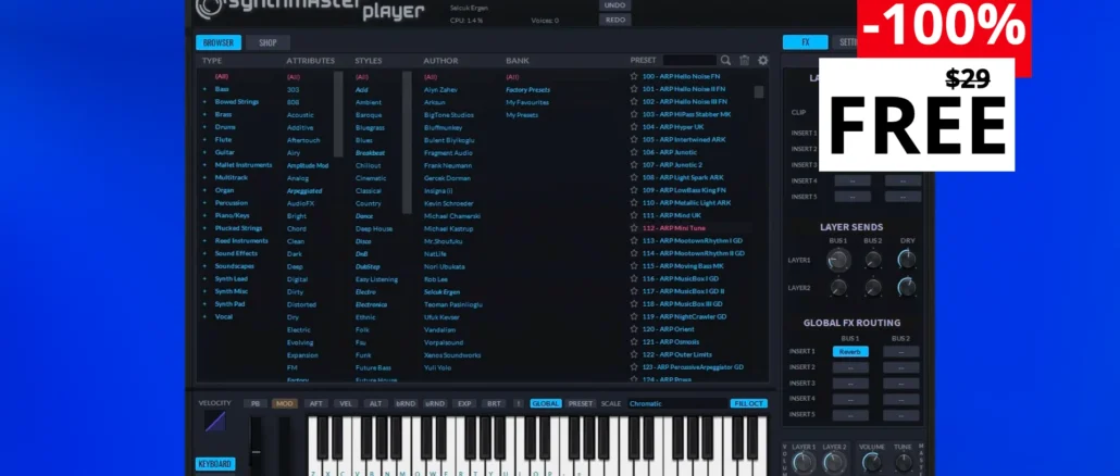 Synthmaster 2 Player FREE