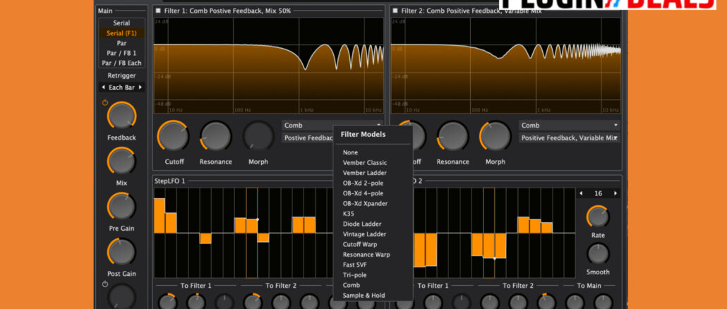 BaconPaul Two Filters plugin deals