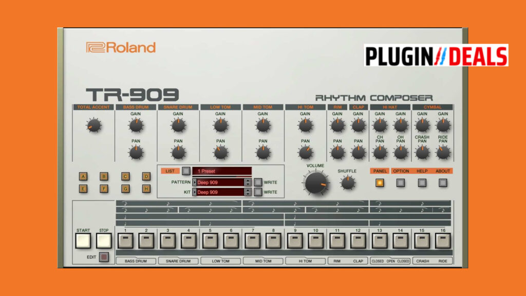 Roland TR-909 plugin deals